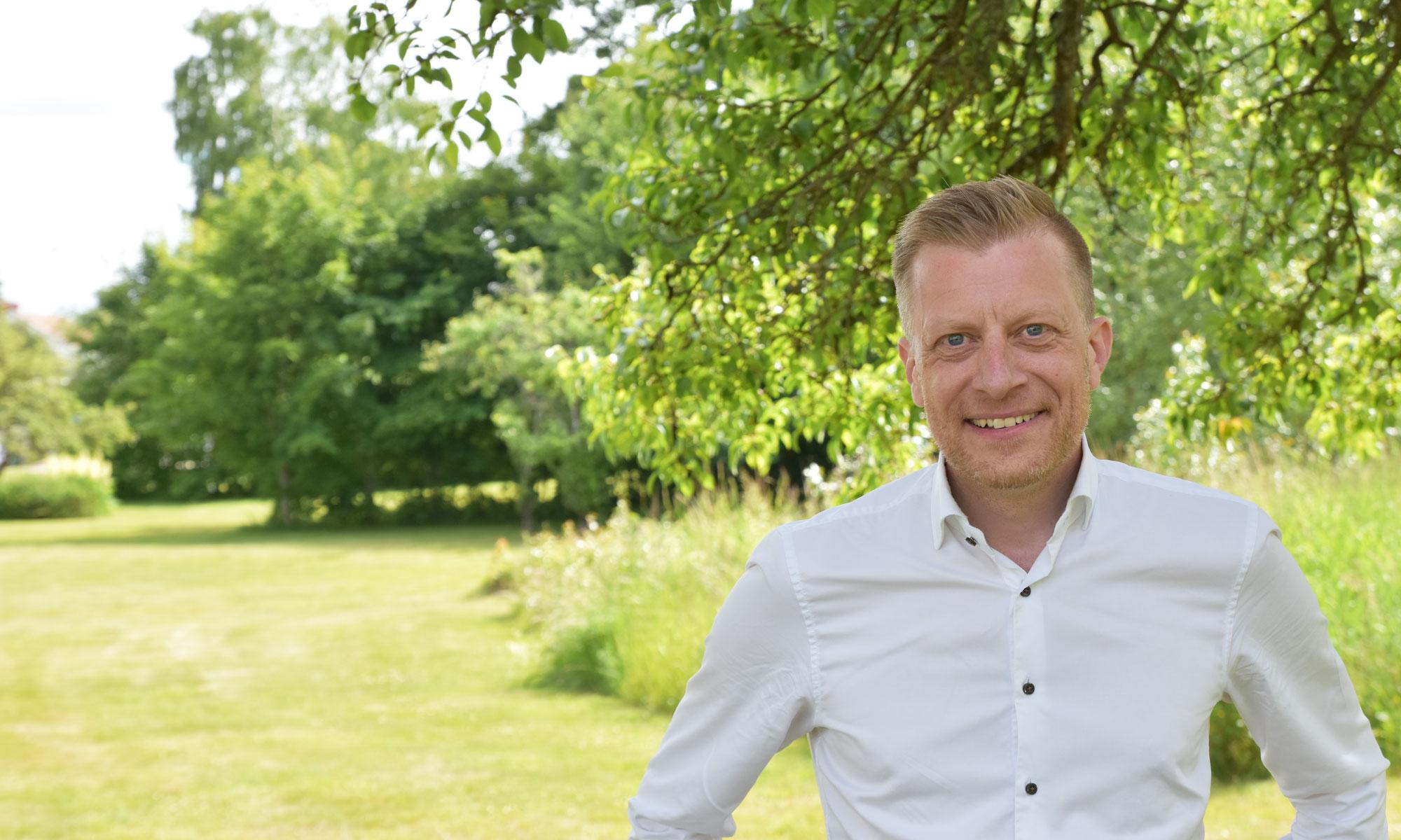 Magnus Jonasson, företagsrådgivare på Sparbanken Tanum