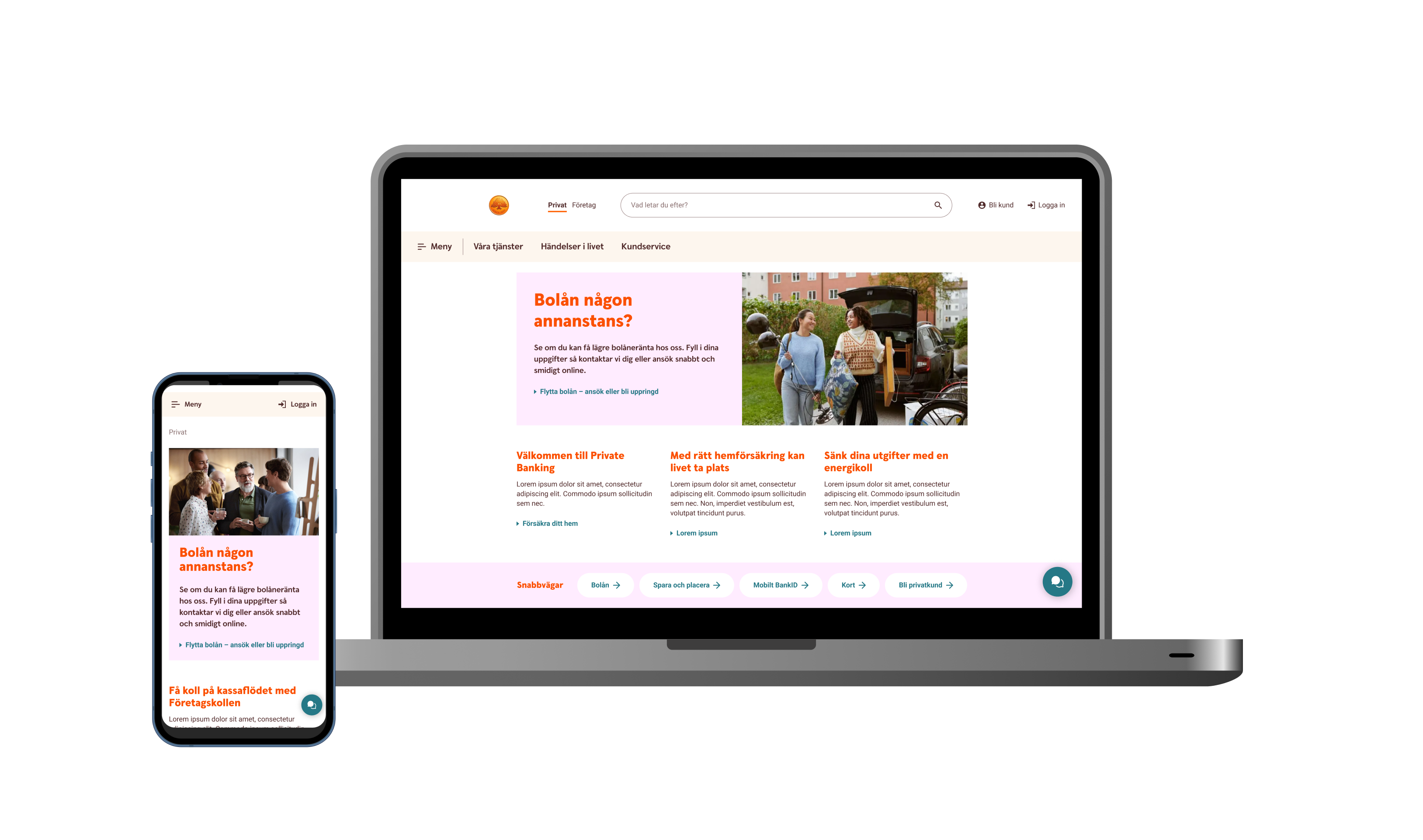 Swedbank webbplats